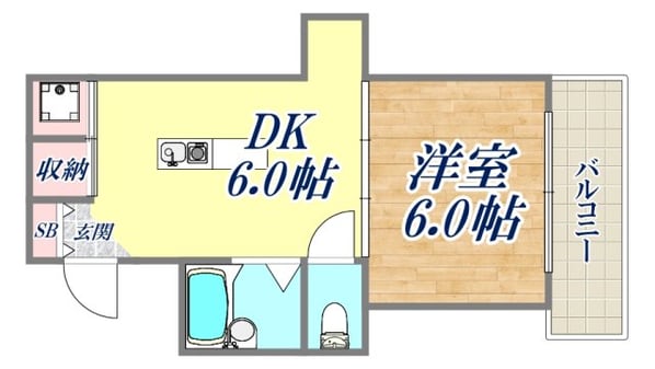 キャトルセゾンの物件間取画像